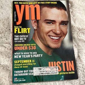YM 2002 Justin Timberlake January magazine